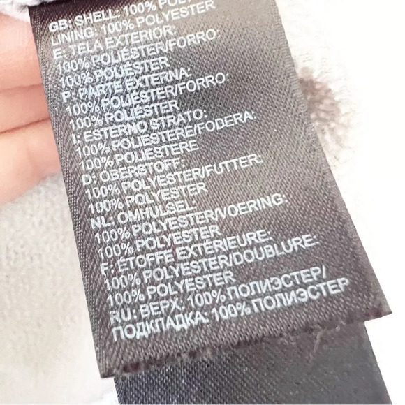 The North Face 1/4 Zip Women’s Size Medium Lightweight Fleece Jacket Silver Gray - Picture 7 of 9